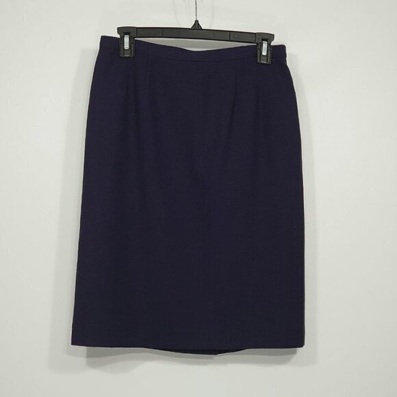 Kasper Petite Purple Pencil Skirt Women's Size 8P - Picture 1 of 4